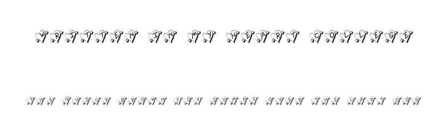 Written In My Heart College — Display Font