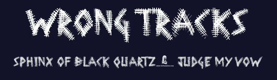 Wrong Tracks — Display Font — thumbnail 2