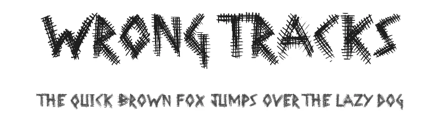Wrong Tracks — Display Font
