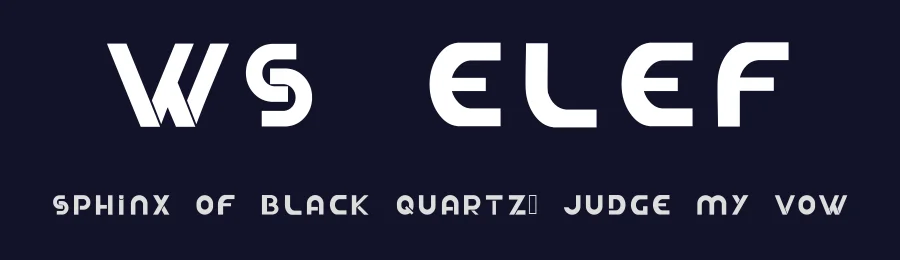 WS Elef — Display Font — thumbnail 2