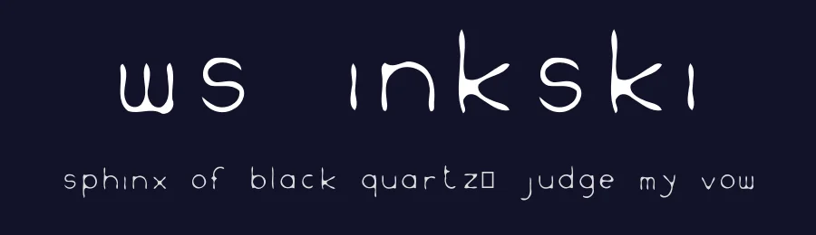 WS Inkski — Display Font — thumbnail 2