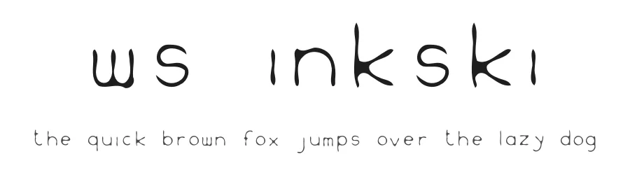 WS Inkski — Display Font