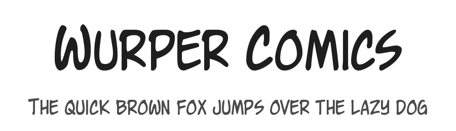 Wurper Comics — Display Font