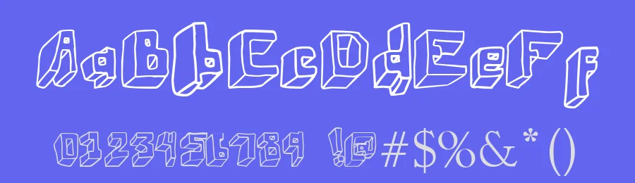 wuwu perspectiva — Display Font — thumbnail 3
