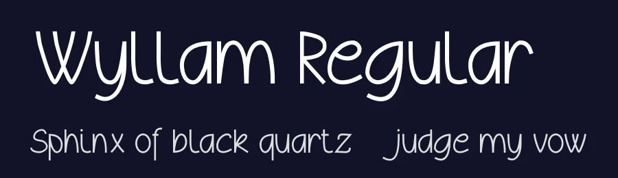 Wyllam Regular1 — Display Font — thumbnail 2