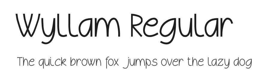 Wyllam Regular1 — Display Font