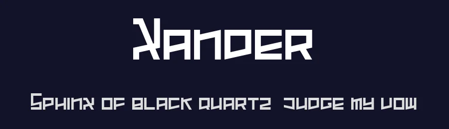 Xander — Display Font — thumbnail 2
