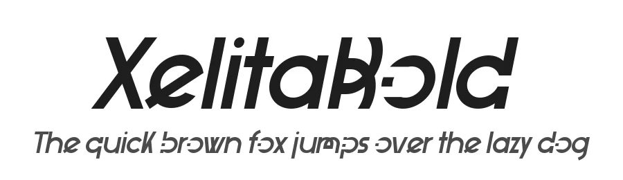 XelitaBold by Max Infeld - Xerographer Fonts — Display Font