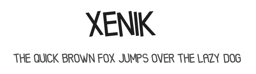 Xenik1 by Carlos Matteoli a.k.a. Qbotype — Display Font