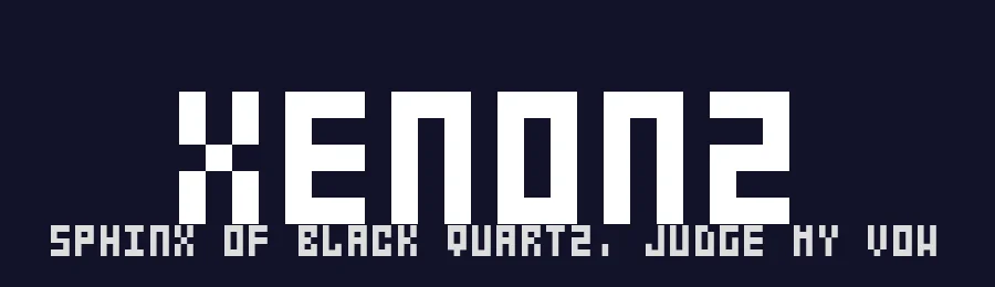 xenon2 — Display Font — thumbnail 2