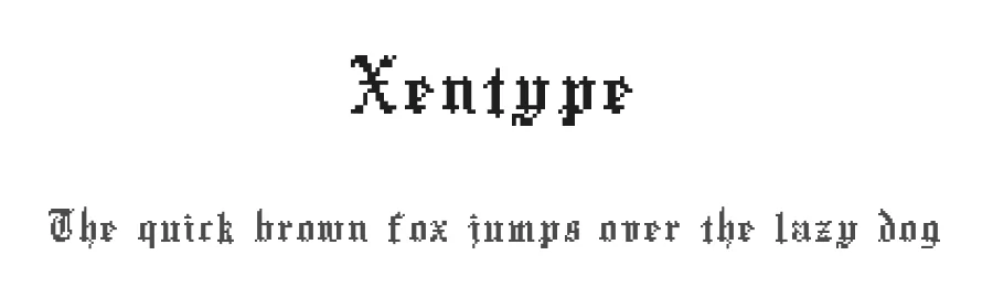 Xentype by Caveras / Cliff Modes — Display Font