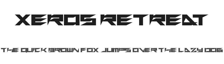 Xeros Retreat by Andrew McCluskey — Display Font