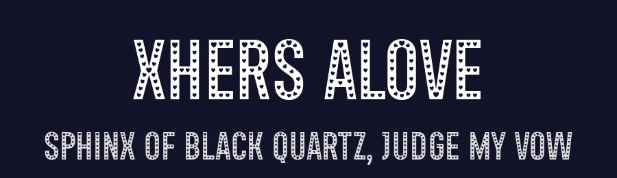 Xhers Alove by Situjuh Nazara — Display Font — thumbnail 2