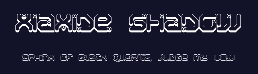 Xiaxide Shadow — Display Font — thumbnail 2