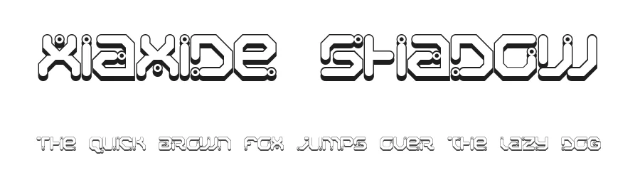 Xiaxide Shadow — Display Font