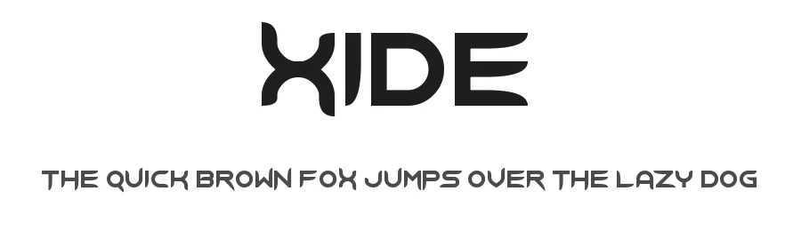 Xide by NAL — Display Font