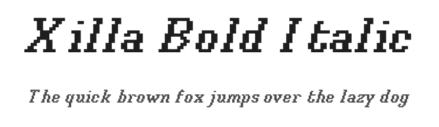 Xilla Bold Italic by Will Albin-Clark β Sans Font