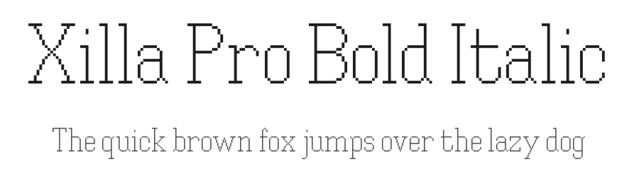 Xilla Pro Bold Italic by Will Albin-Clark β Sans Font
