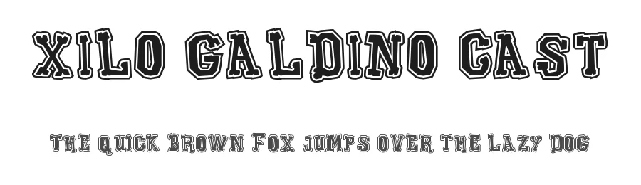 Xilo Galdino Cast — Display Font