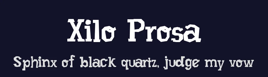 Xilo Prosa — Display Font — thumbnail 2
