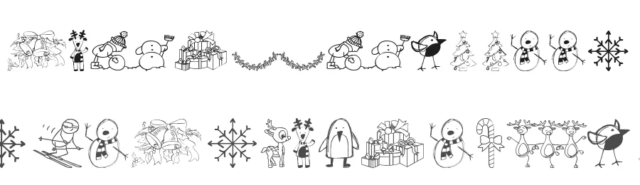 xmas cartoon by kaiserzharkhan — Display Font