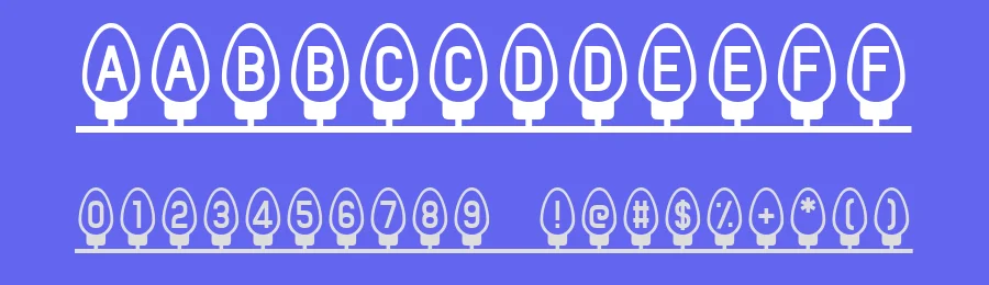 Xmas Fairy Lights Solid — Display Font — thumbnail 3