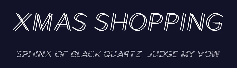 Xmas Shopping — Display Font — thumbnail 2
