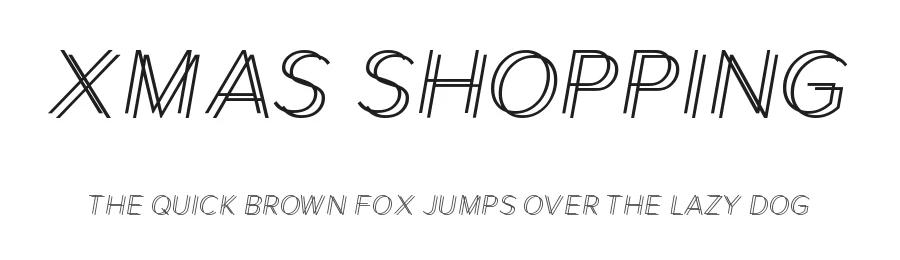 Xmas Shopping — Display Font