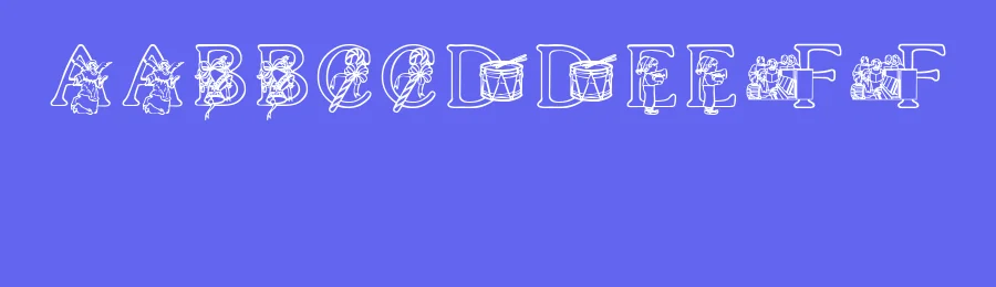 XmasAlpha by Unknown. Fonted by Character — Display Font — thumbnail 3