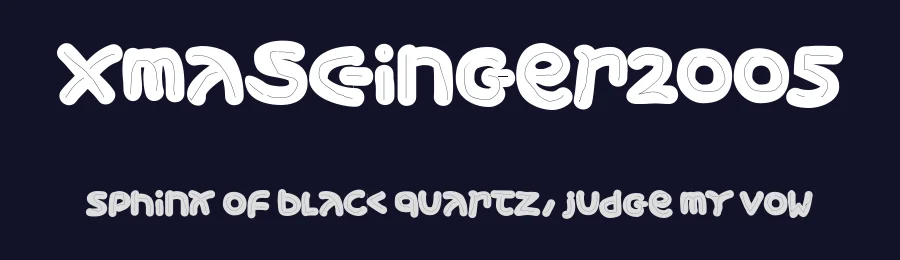 XmasGinger2005 — Display Font — thumbnail 2