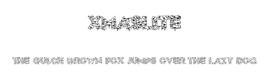 XmasLite by Xerographer Fonts Max Infeld — Display Font