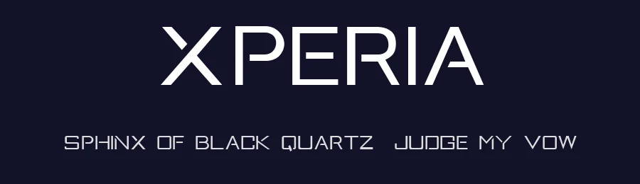Xperia — Display Font — thumbnail 2