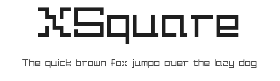 XSquare — Display Font