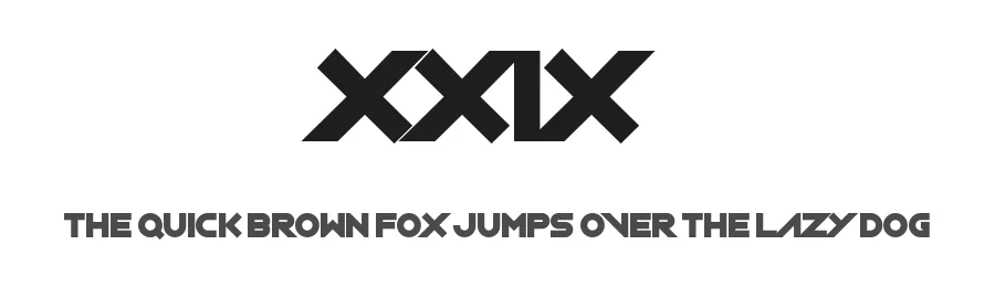 XXIX by Allison James — Display Font