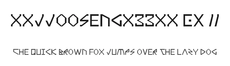 xxjjoosengx33xx EX II — Display Font
