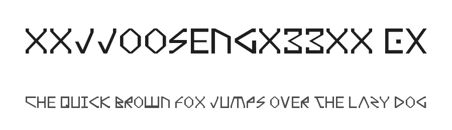 xxjjoosengx33xx EX — Display Font