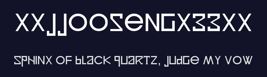 xxjjoosengx33xx — Display Font — thumbnail 2
