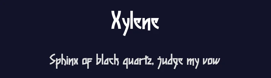 Xylene — Display Font — thumbnail 2