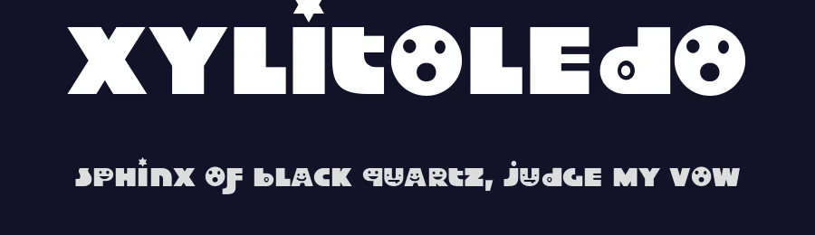 Xylitoledo by Carl Heavenezer M. Castro — Display Font — thumbnail 2