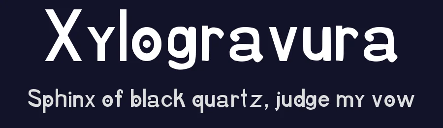 Xylogravura — Display Font — thumbnail 2
