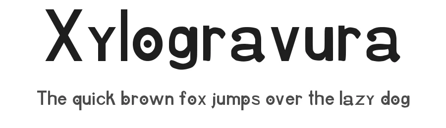 Xylogravura — Display Font