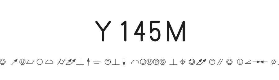 Y145M — Display Font