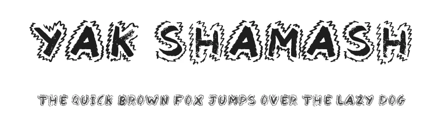 Yak Shamash — Display Font