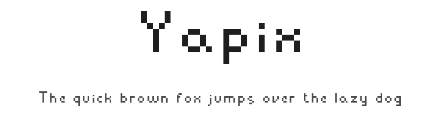 Yapix by Fabiane Lima — Display Font