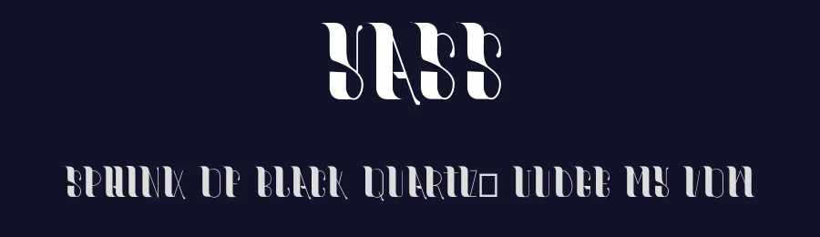 Yass — Display Font — thumbnail 2
