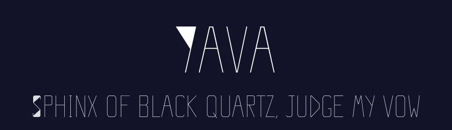 Yava by Shiho Yokoyama — Display Font — thumbnail 2