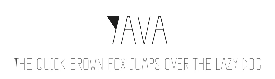 Yava by Shiho Yokoyama — Display Font