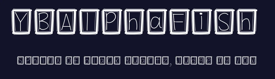 YBAlphaFish — Display Font — thumbnail 2