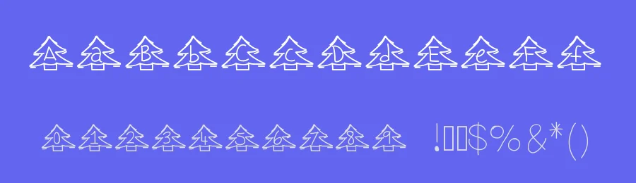 YBChristmasAlphabet — Display Font — thumbnail 3