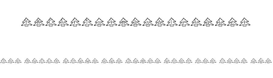 YBChristmasAlphabet — Display Font